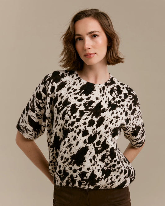 2858 Spots Elbow Sleeve Sweater CWB