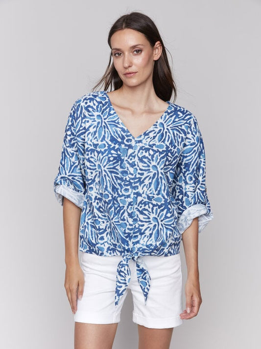 4603 Dolman 3/4 Front Tie CWB