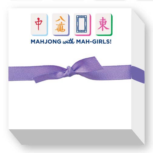 Mahjong Mah Girls Chubbie Notepad