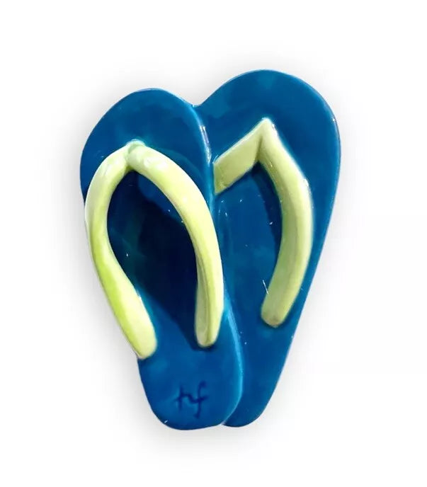 Nora Fleming Sunning & Running Flip Flops Mini NFC