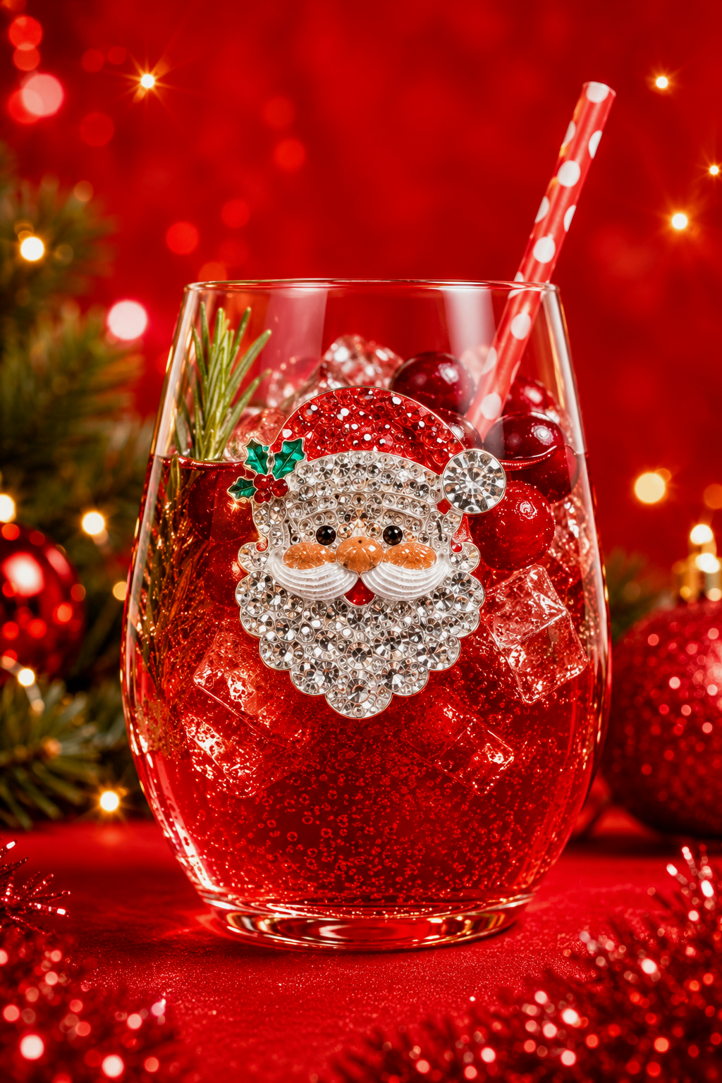 Santa Stemless Glass TQJ