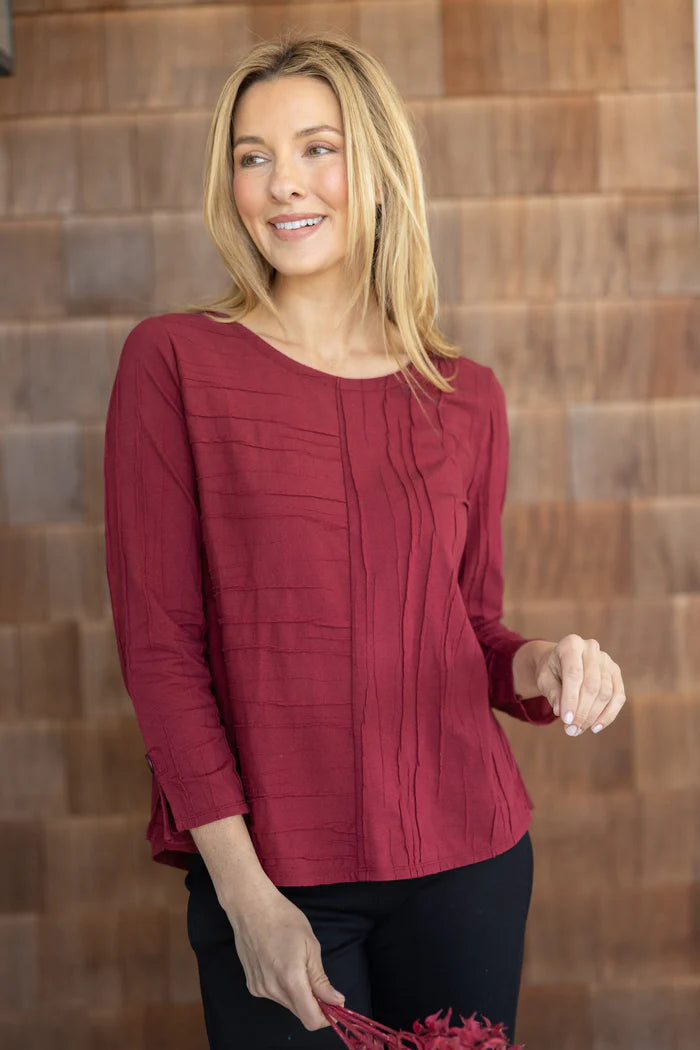 6545 Button Back Tee HAB