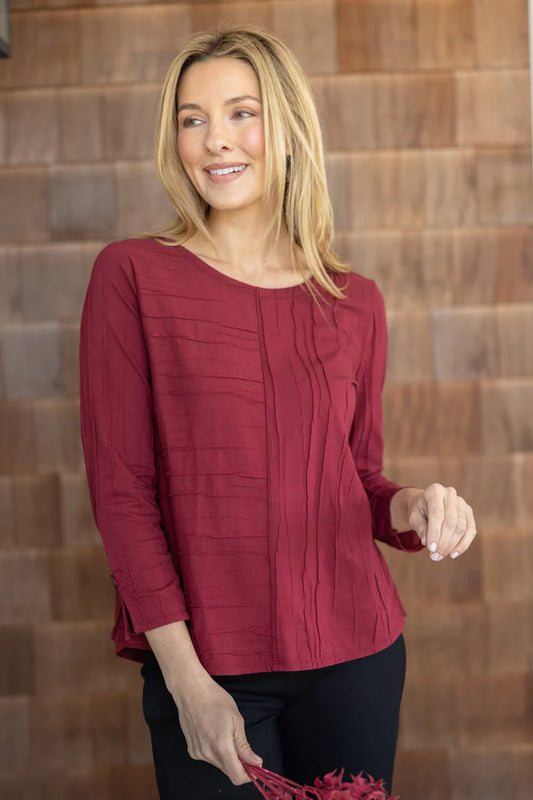 6545 Button Back Tee HAB
