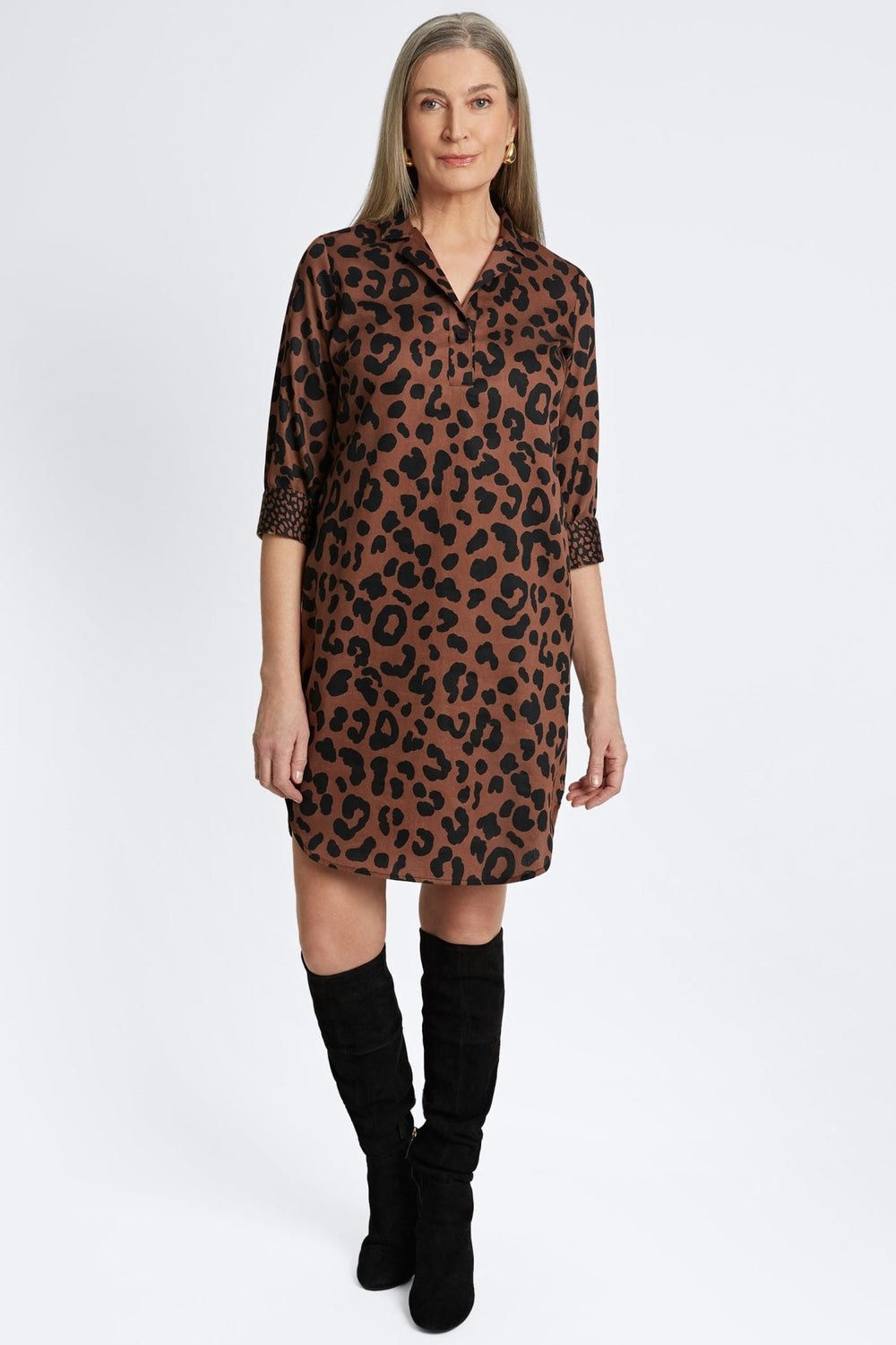 2408 Sloane Cheetah Dress FOX