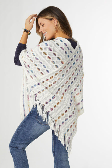 9046 Fringe Poncho COCO