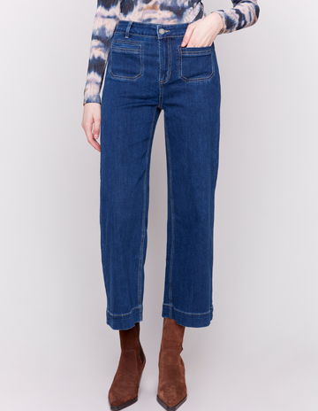 5538 Indigo Cropped Flare Jean CWB