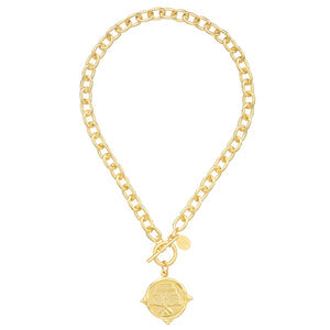 3702 Tennis Toggle Necklace SSC