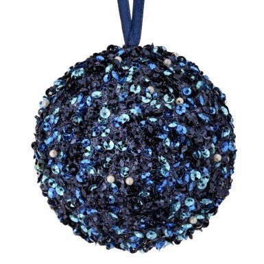 4923 4" Sequin Ball Orn RIB