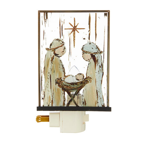 2523 6.25" Holy Family Night Light RAZ
