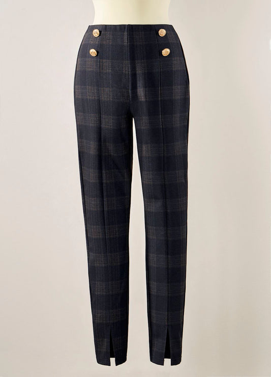 2619 Brown Plaid Pant GCI