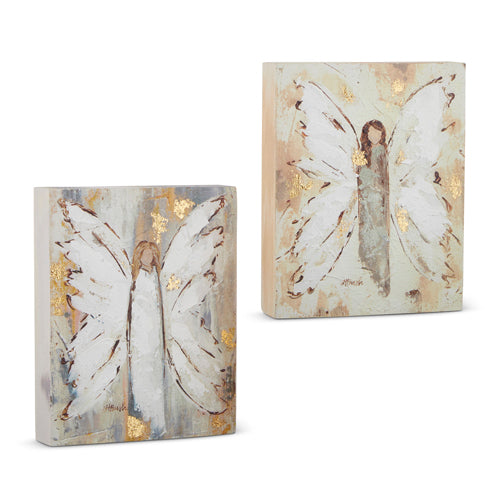 7359 10" Angel Block Wall Art RAZ