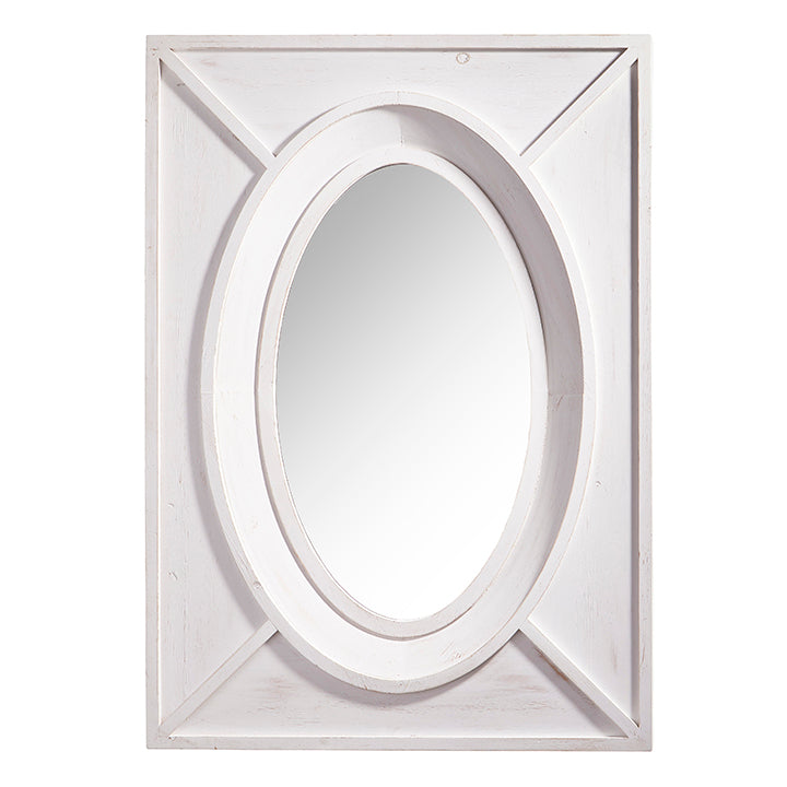 8655 42" White Mirror RAZ