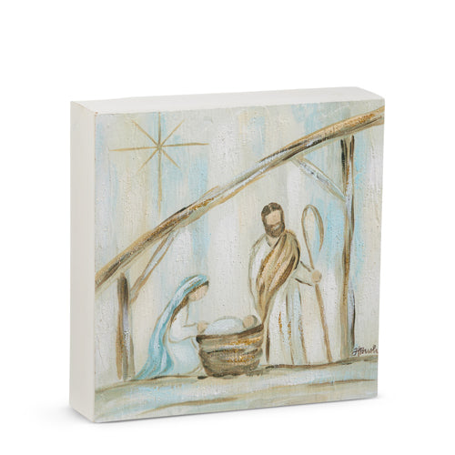 1376 8" Holy Family Block raz
