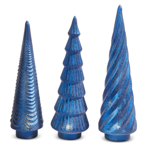3030  13" Blue Lighted Tree RAZ
