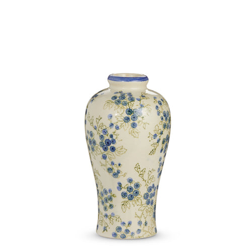 8505 11.5" Blue Floral Vase RAZ