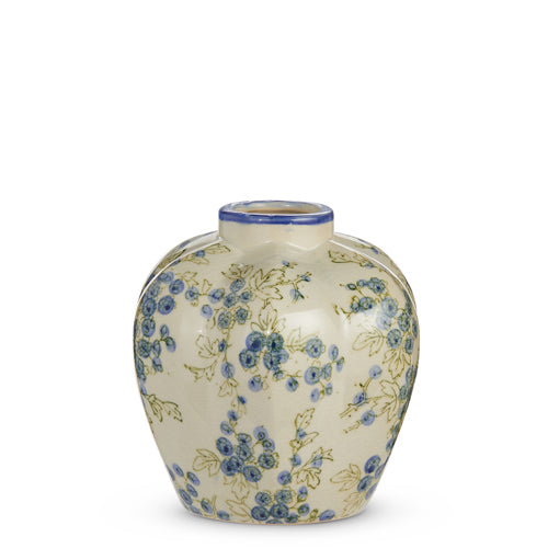 8506 8" Blue Floral Vase RAZ