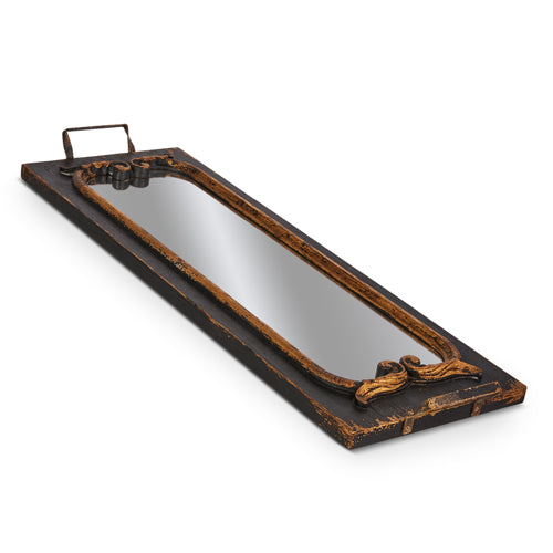 2202 40" Distressed Black Tray RAZ