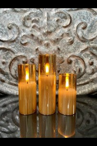 8304 Champagne Trio Candles TLG