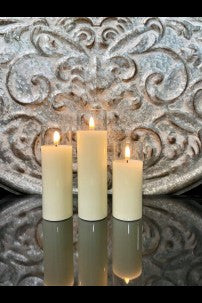 8305 Ivory Trio Candles TLG