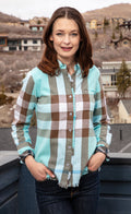 2028 Blue Plaid Shirt DIZ