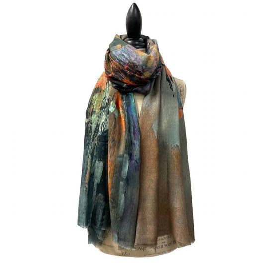 1709 Watercolor Scarf LUV