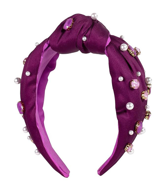 Embellished Top Knot Wide Headband Amarena LGP