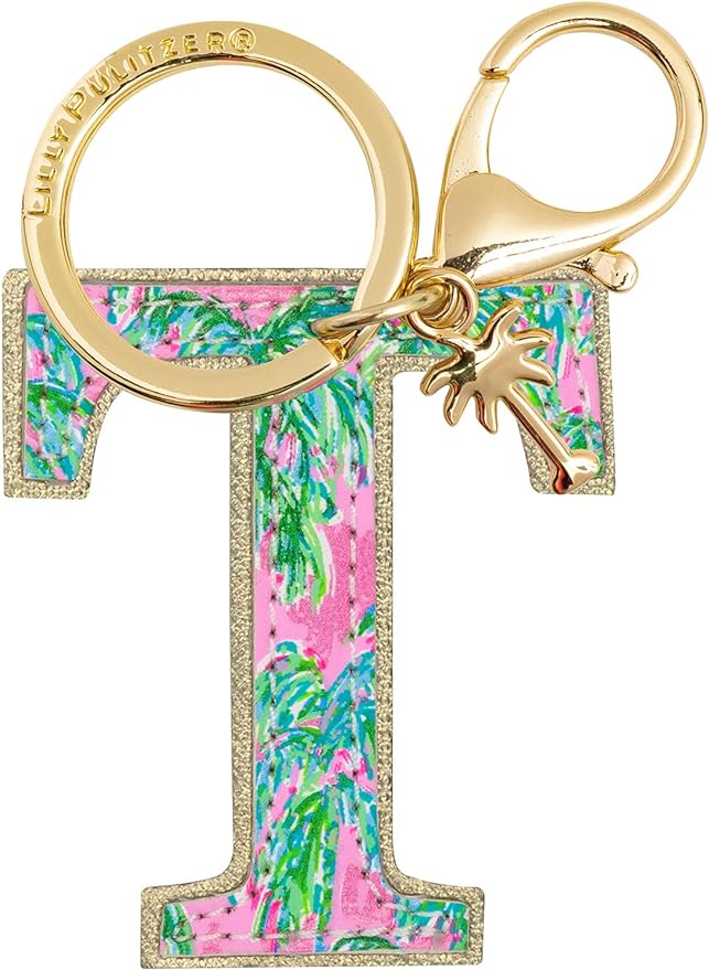 Lilly Pulitzer Leatherette Initial Keychain LPG