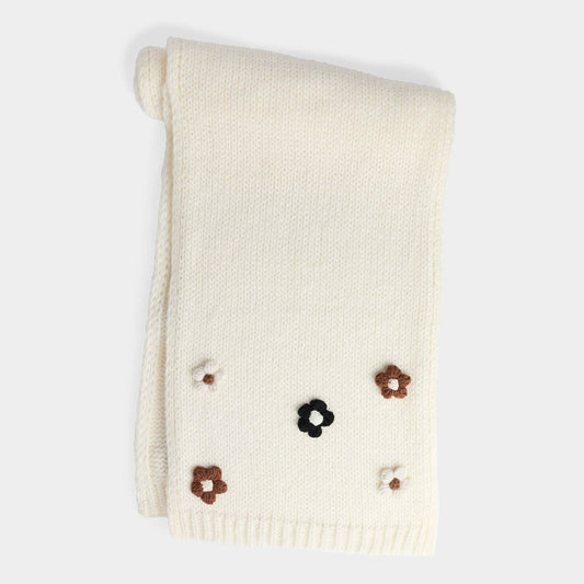 6366 Flower Embelished Scarf COCO