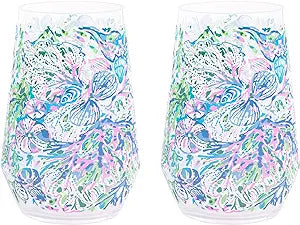 Wine Glass Set Lilly Pulitzer