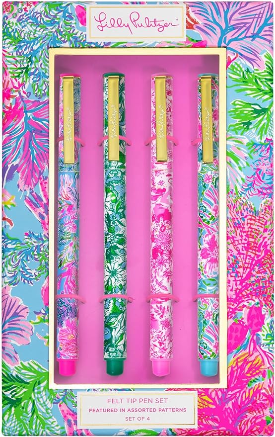 Felt Tip Pen Set Lilly Pulitzer