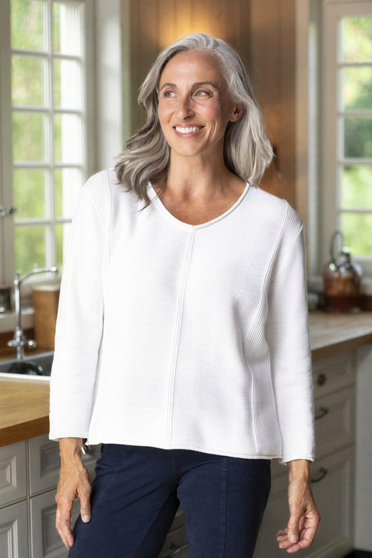 3489 Aloe V-Neck HAB