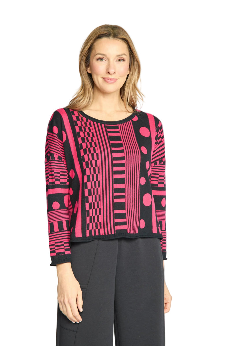 941700 Magenta Sweater OLV