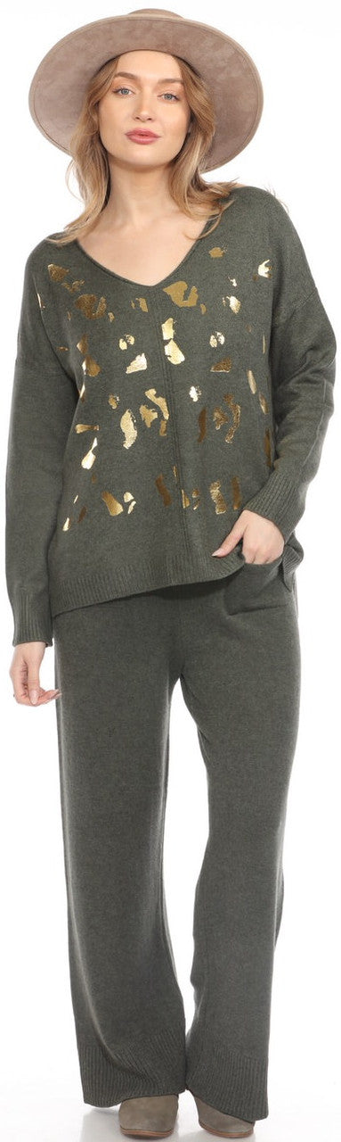 9638 Mocha Sweater Top FAC