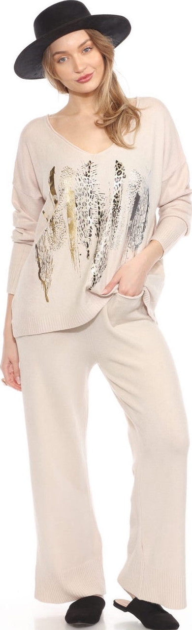 9828 Sand Gold Sweater FAC