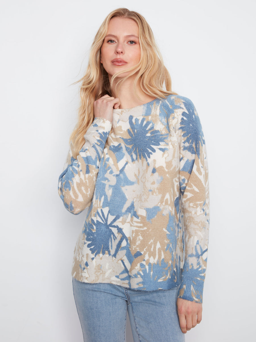2268 Reversible Print Sweater CWB