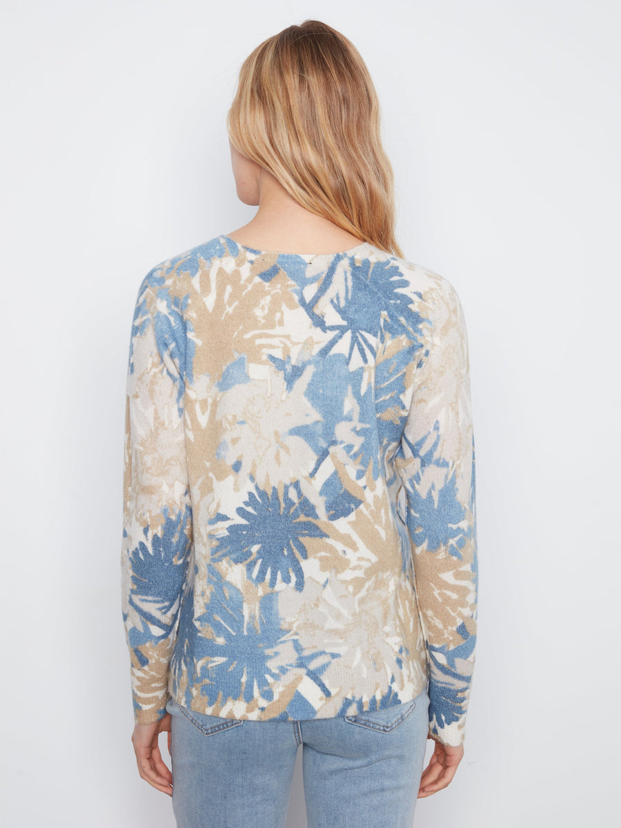 2268 Reversible Print Sweater CWB