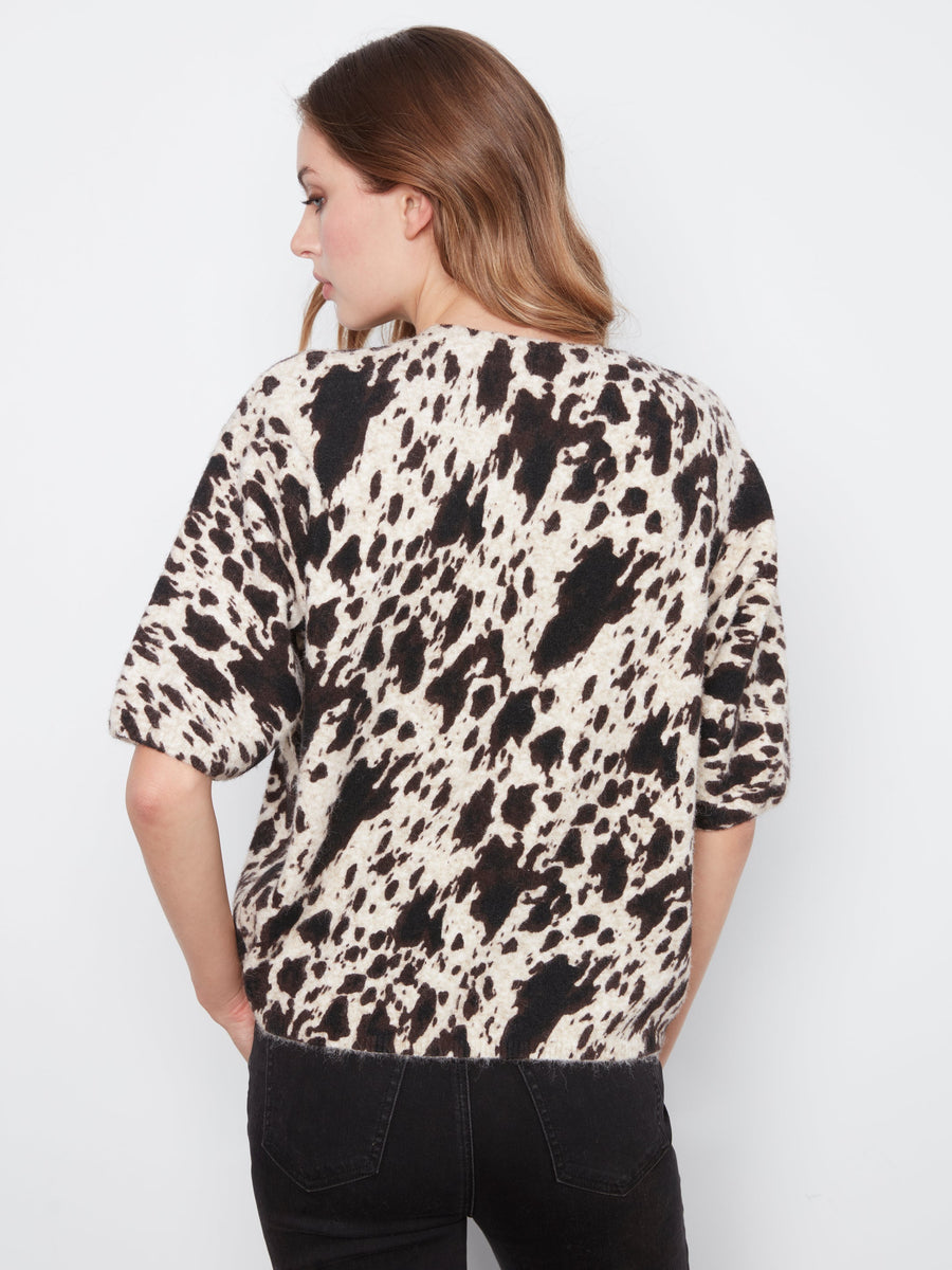2858 Spots Elbow Sleeve Sweater CWB