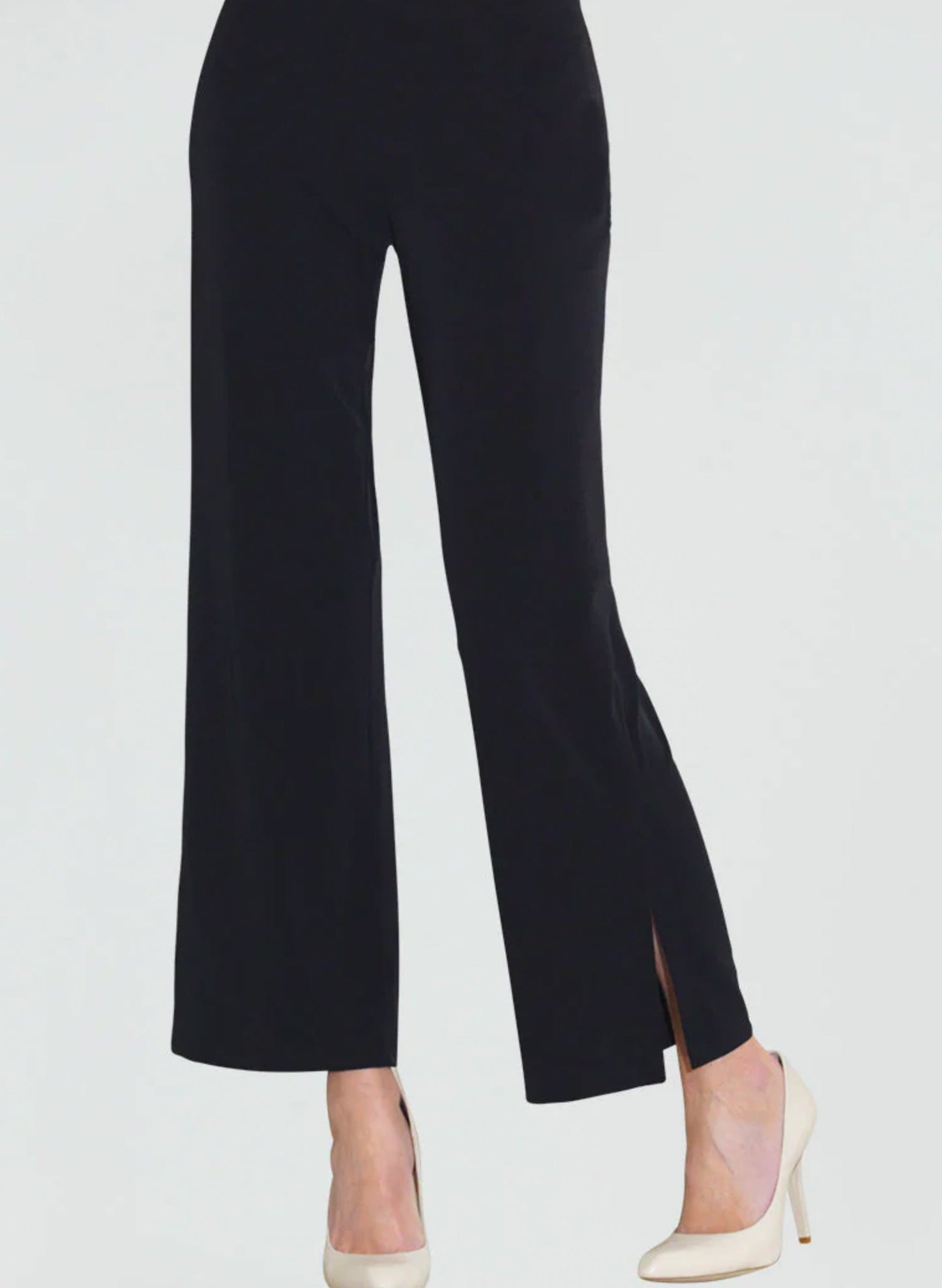PT28 Black Side Slit Pull On Pant CSW