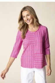 57115 Knit Seamed Top HAB