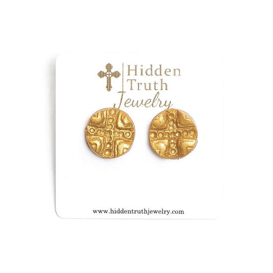 Leah cross studs HTJ