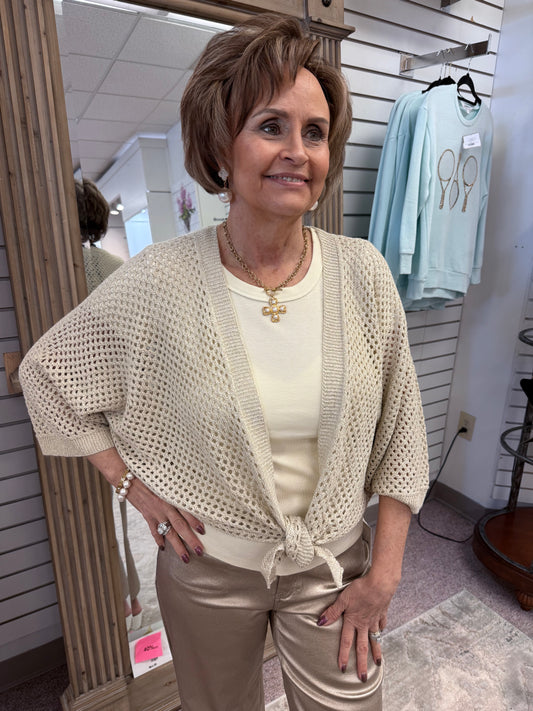 2957 Tie Front Sweater CWB