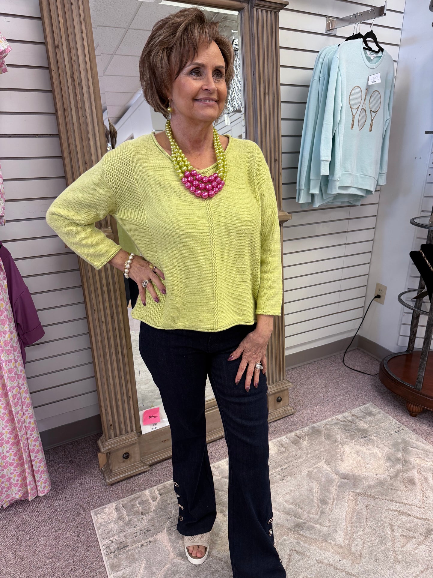 3489 Aloe V-Neck HAB