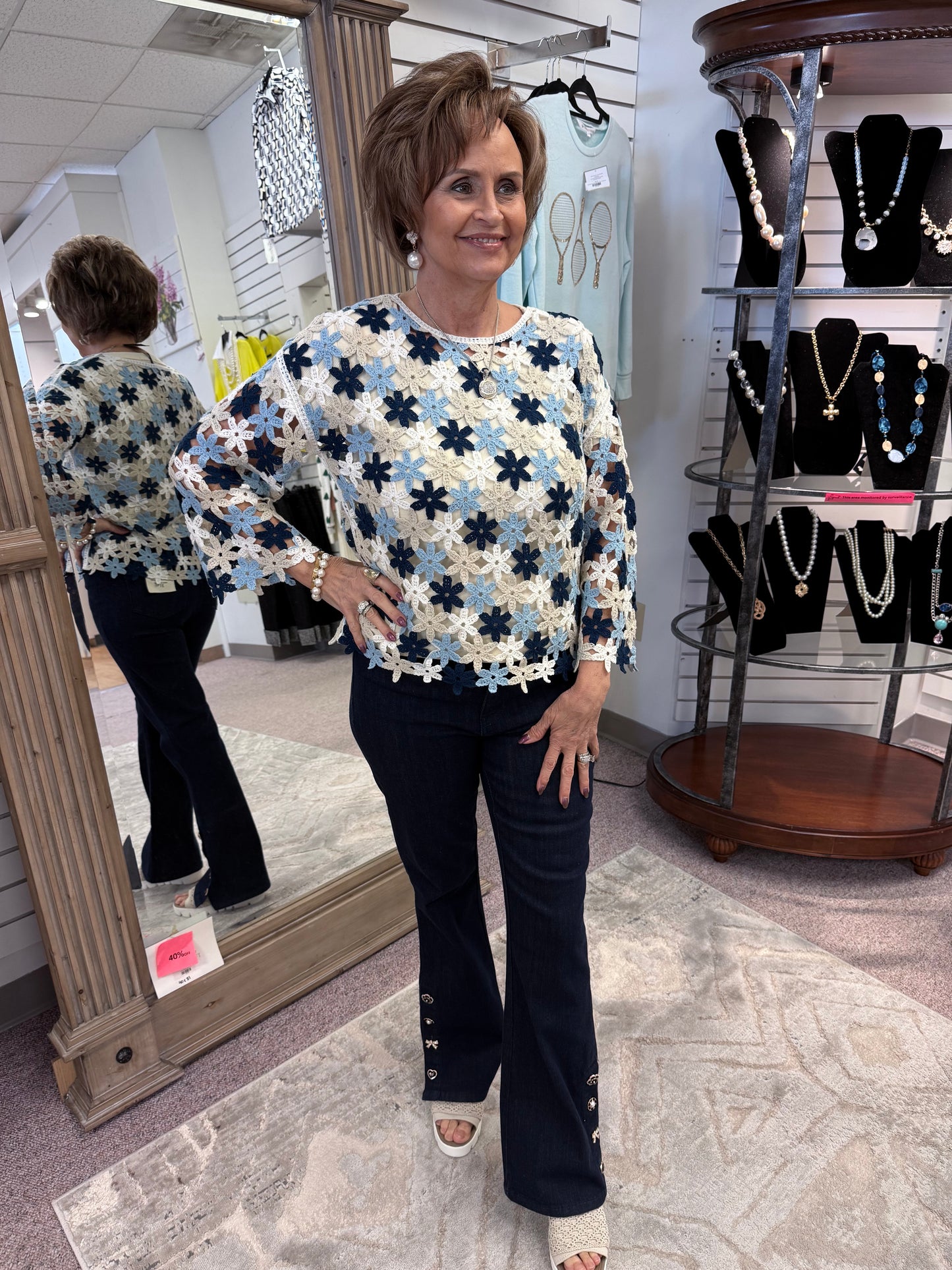 4706 Flower Blouse CWB