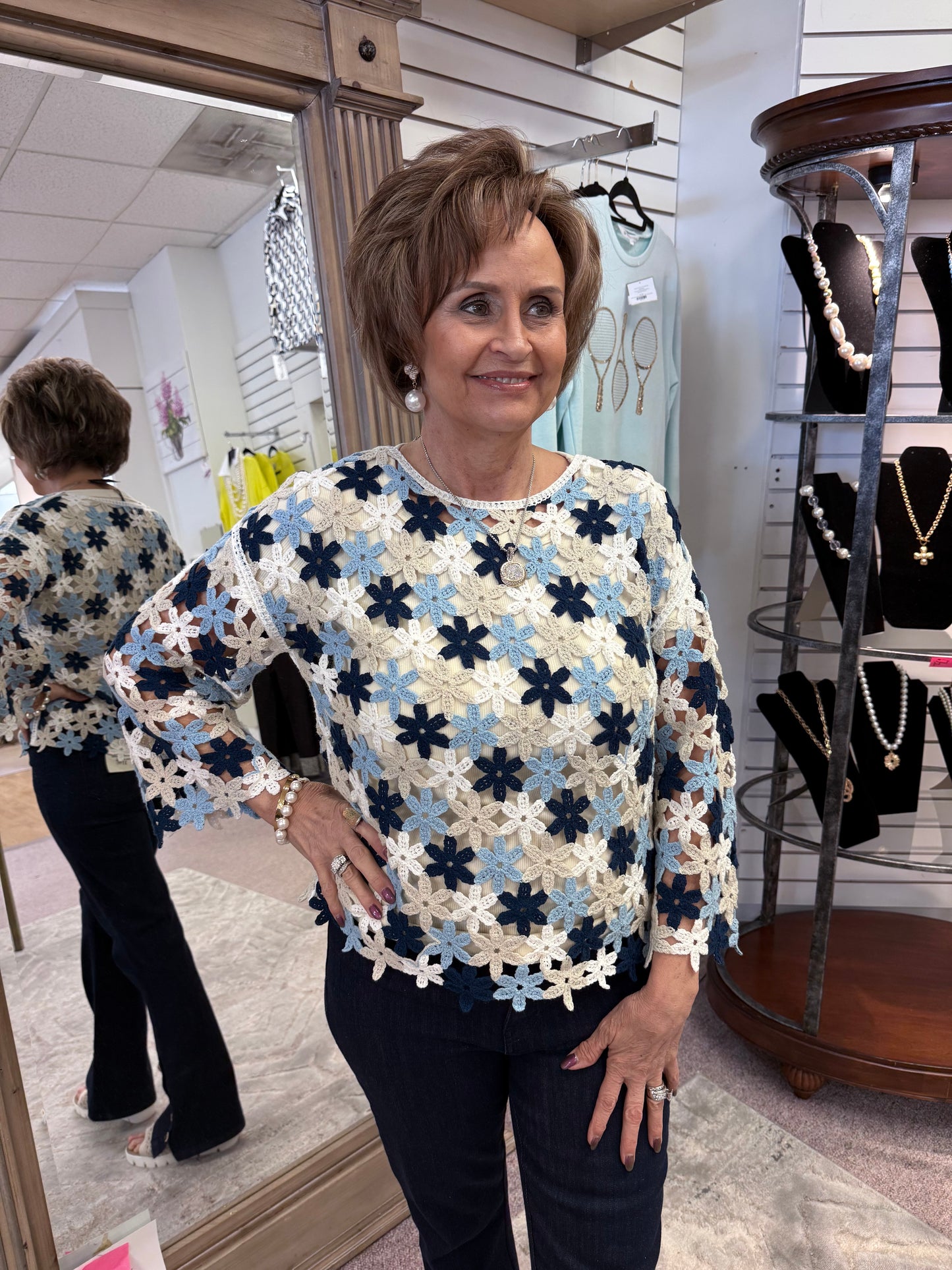 4706 Flower Blouse CWB