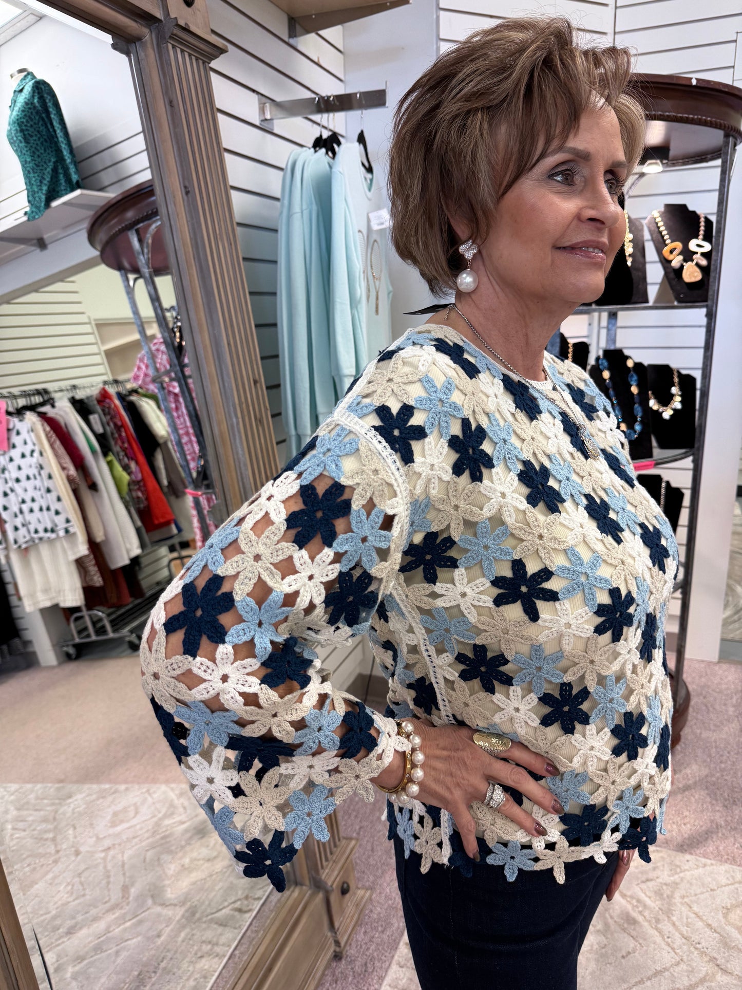 4706 Flower Blouse CWB