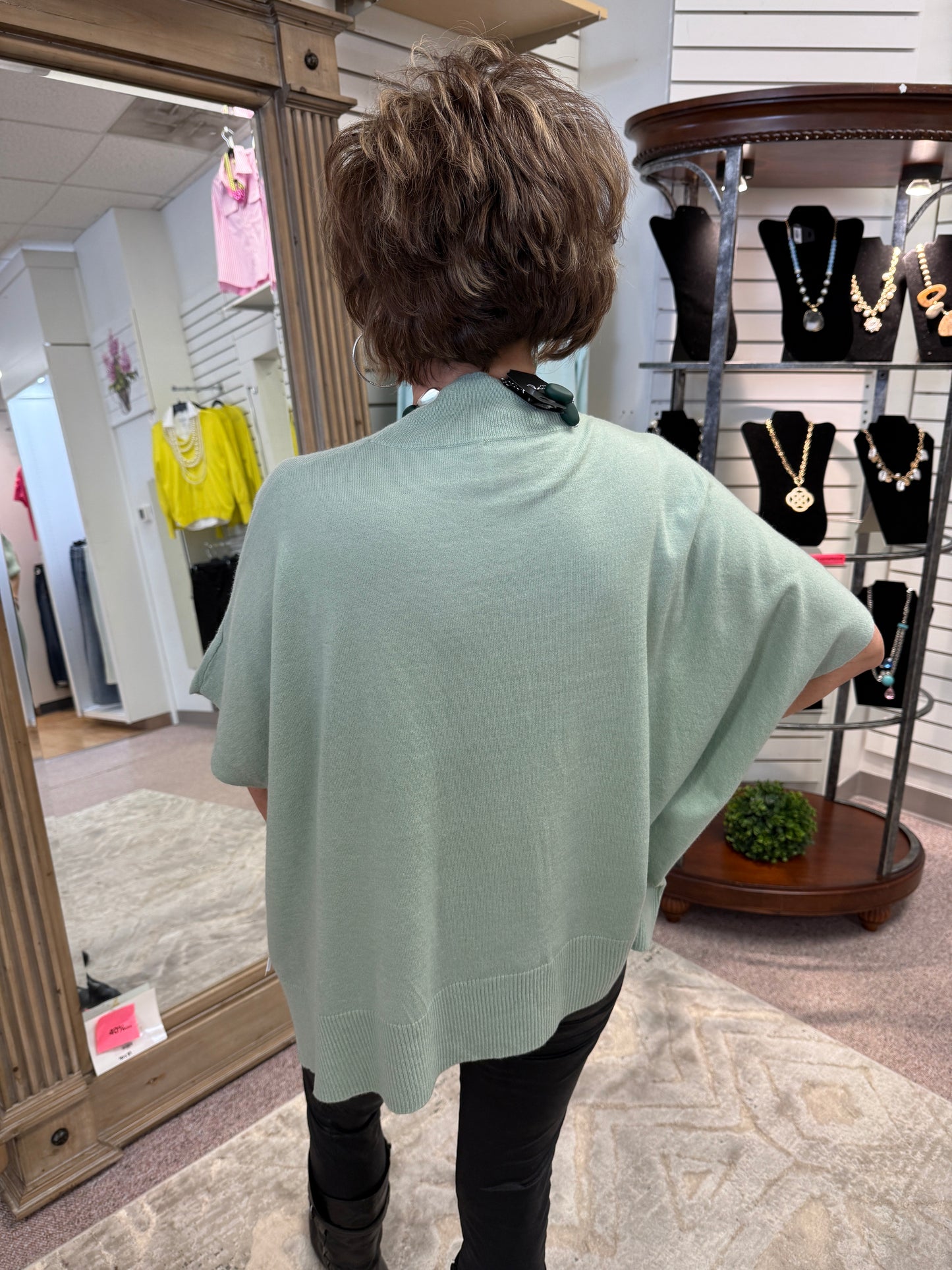 830 Sage Caroline Top KER