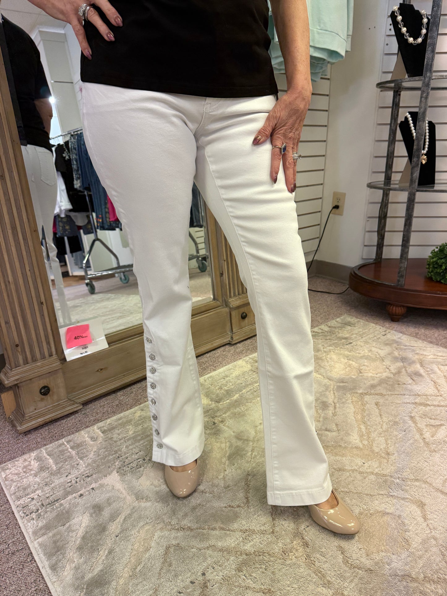 3135 Patti White Pant AZI