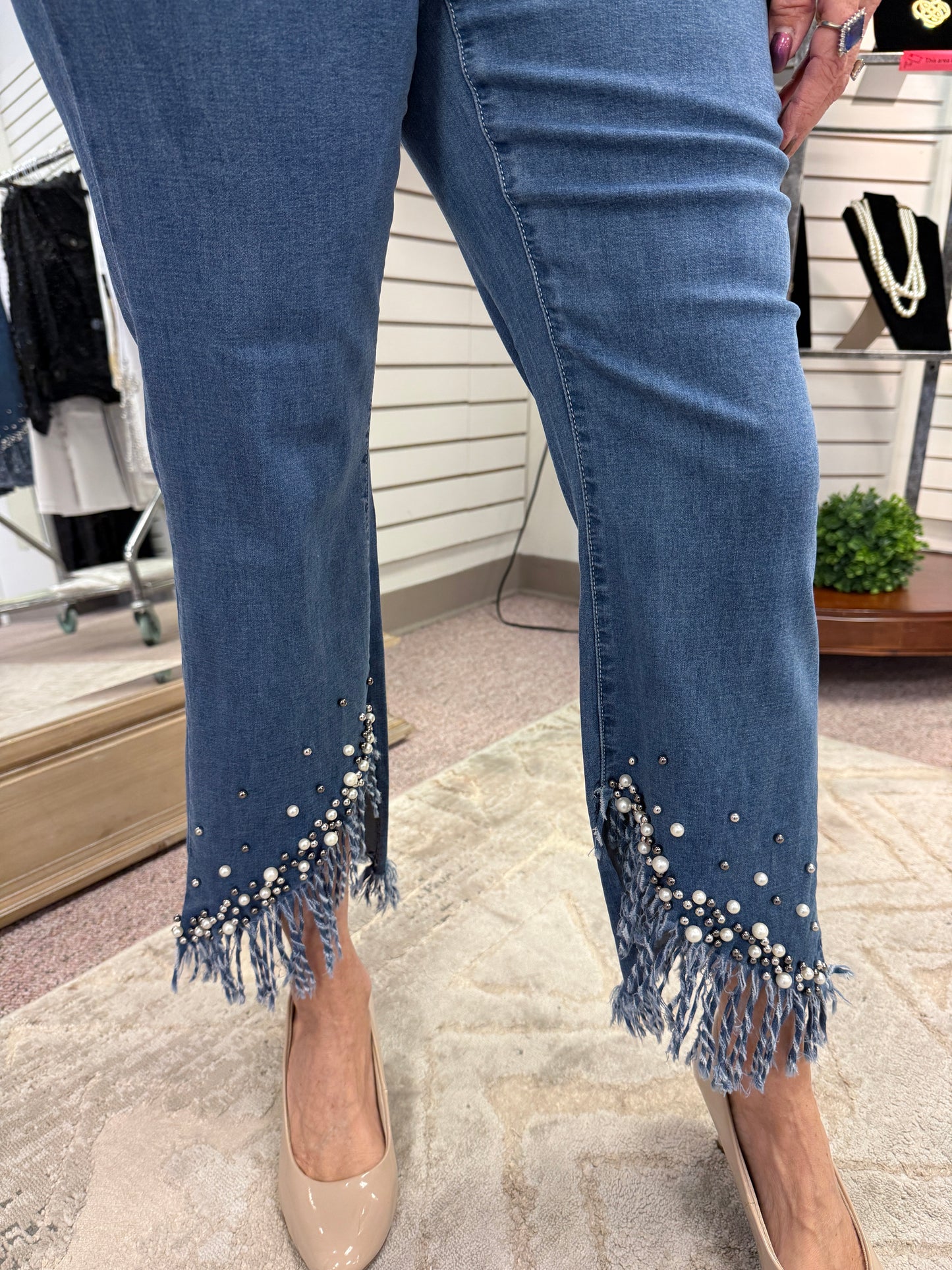 341 Ankle W/Pearls Jean TBC