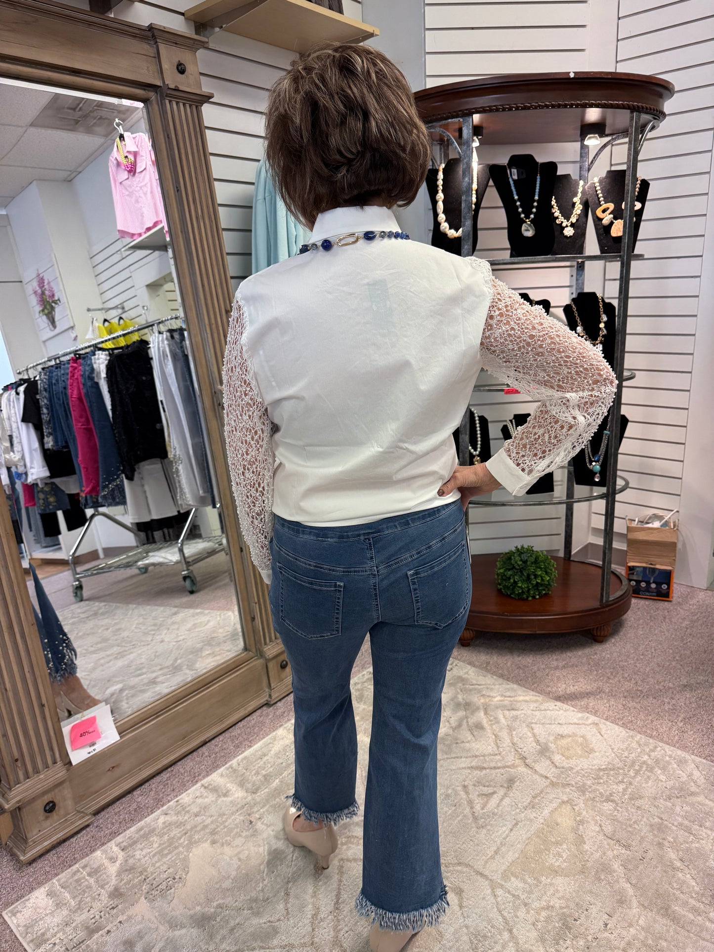 341 Ankle W/Pearls Jean TBC