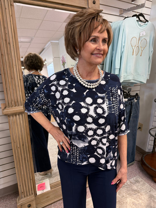 170 Circular Print Top CSW